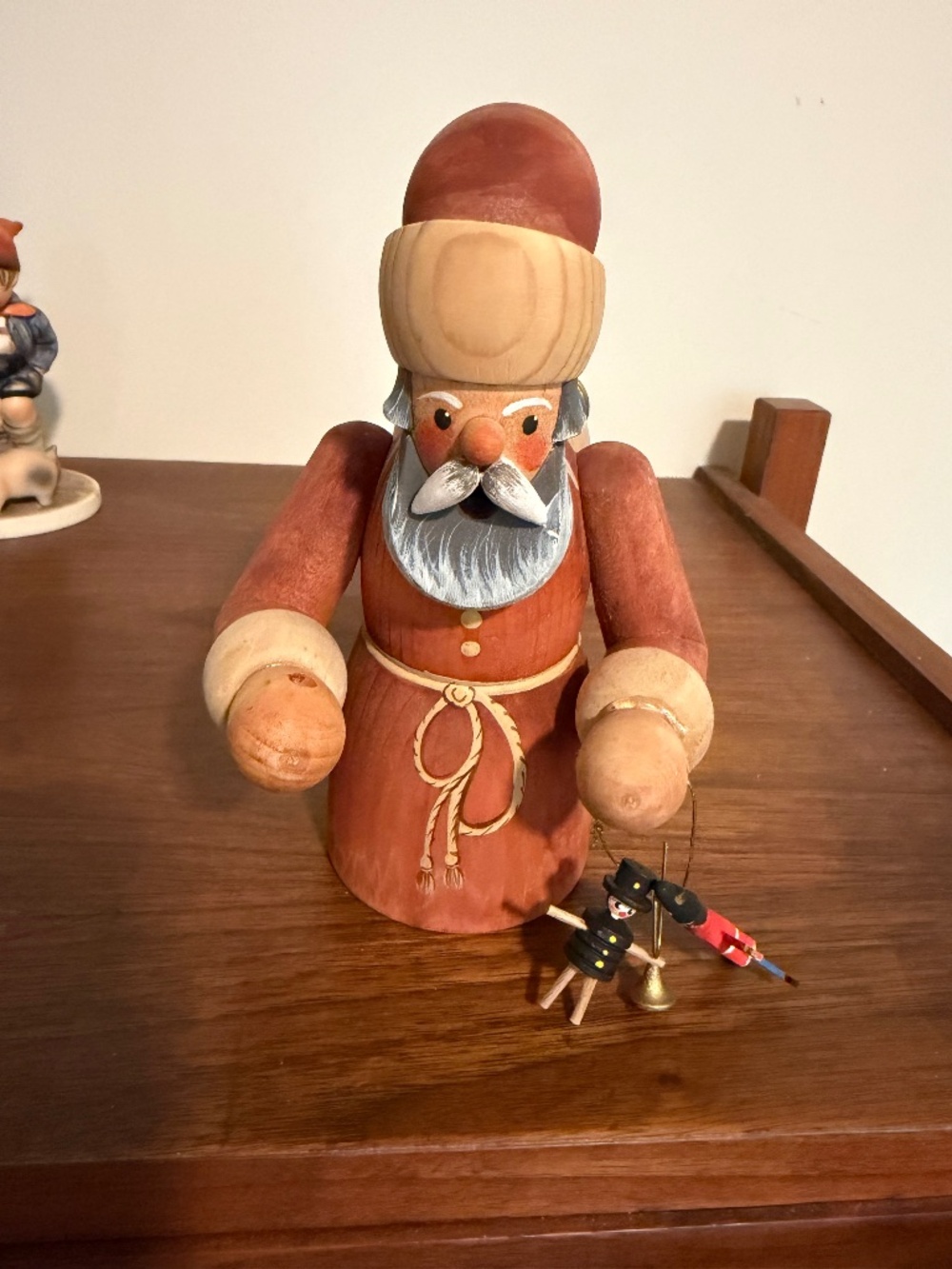 Vintage Santa Incense Smoker Decor missing bottom legs